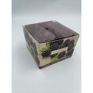 Yankee Candle Box of 12 Scented Tea Light Candles BlackBerry Scent Rare New